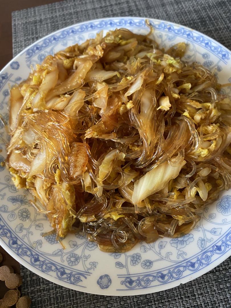 大白菜炒粉丝