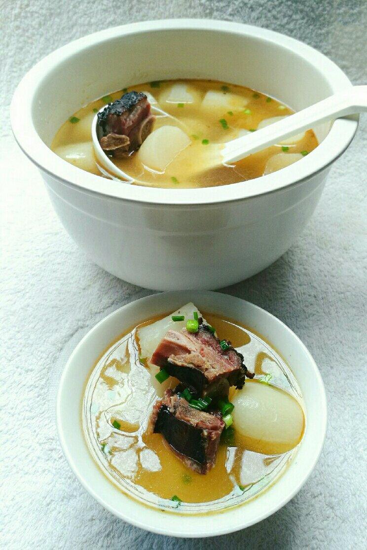 赵笑做的【腊排骨萝卜煲】