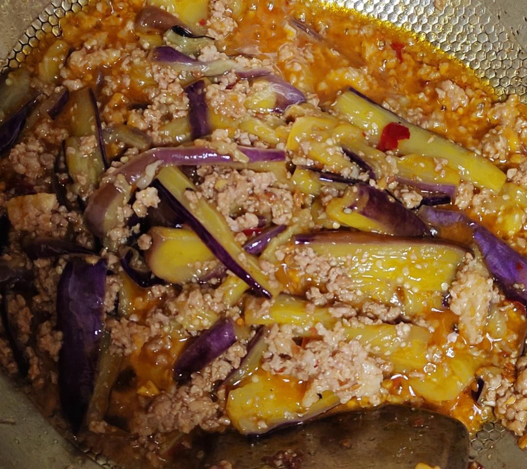 红烧肉沫茄子