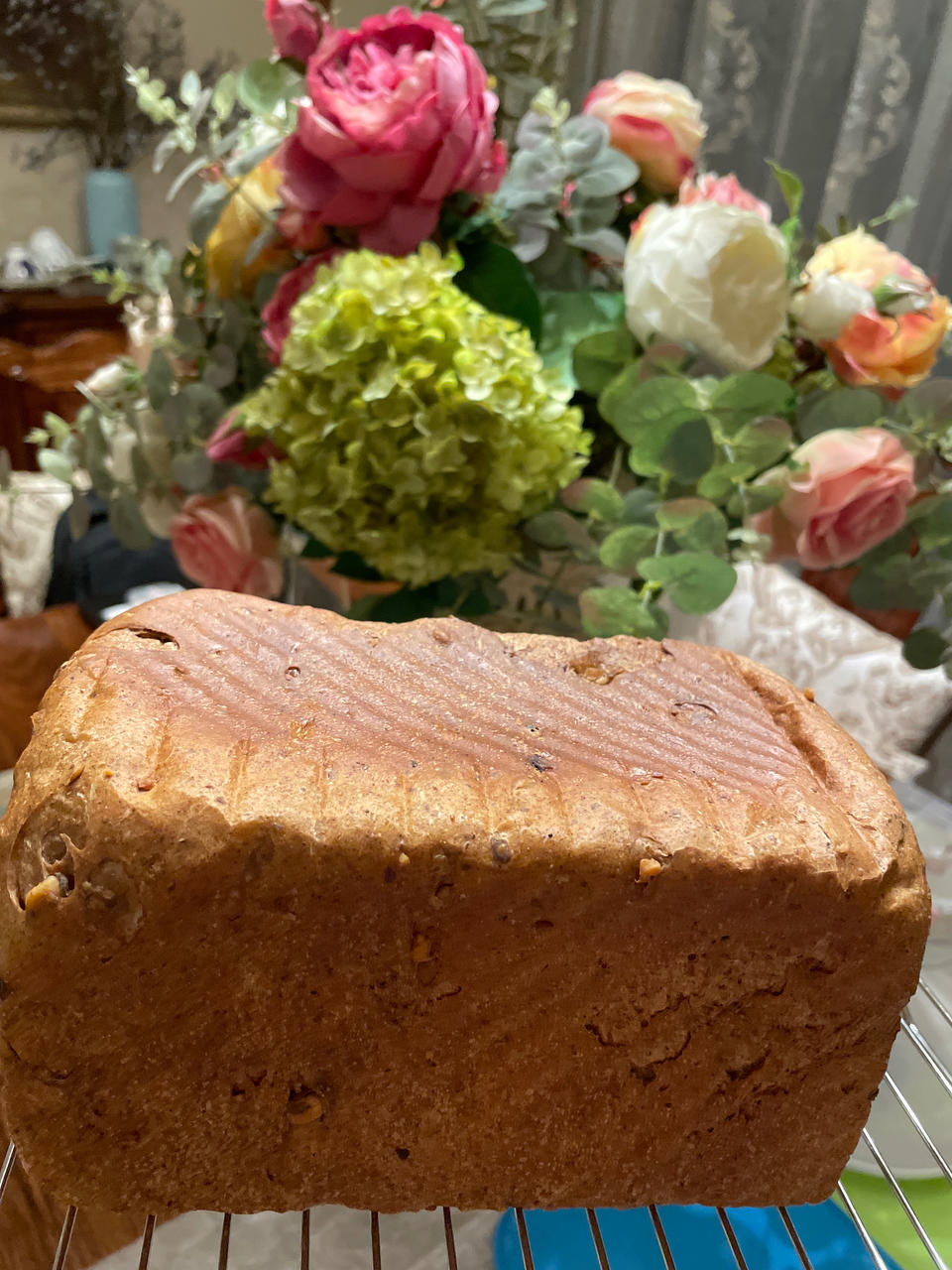 葡萄干肉桂轻全麦吐司（面包机版）丨健康·烘焙