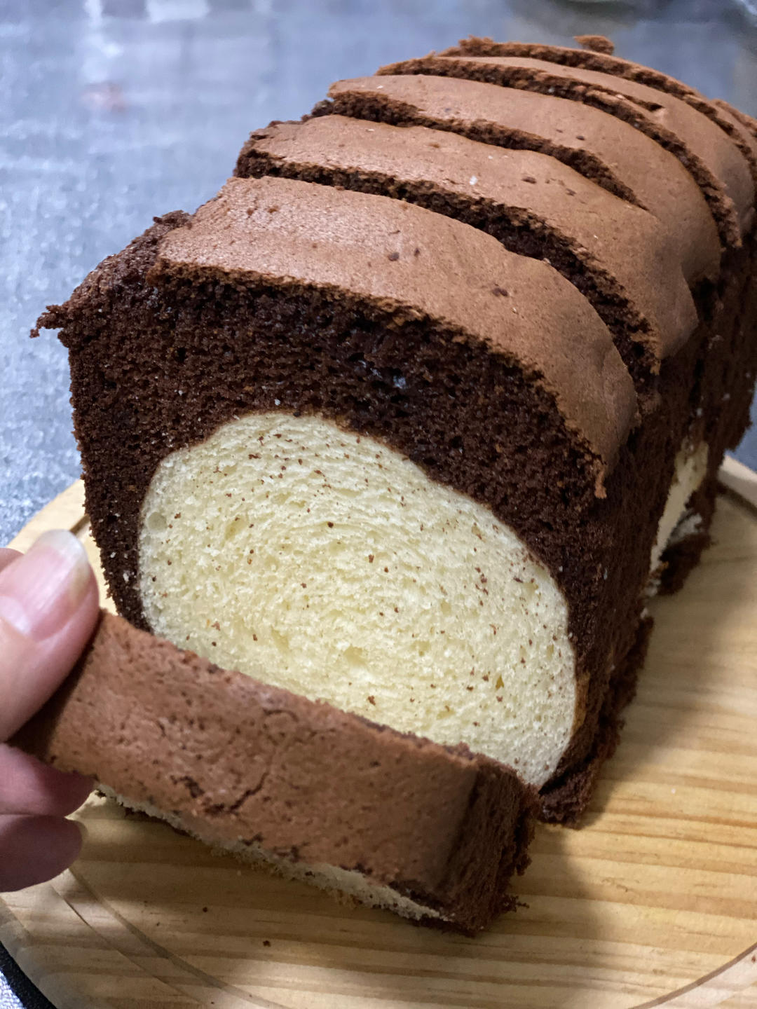 一次成功的黑钻吐司｜蛋糕➕面包的神仙搭配