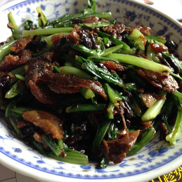 豆豉鲮鱼油麦菜