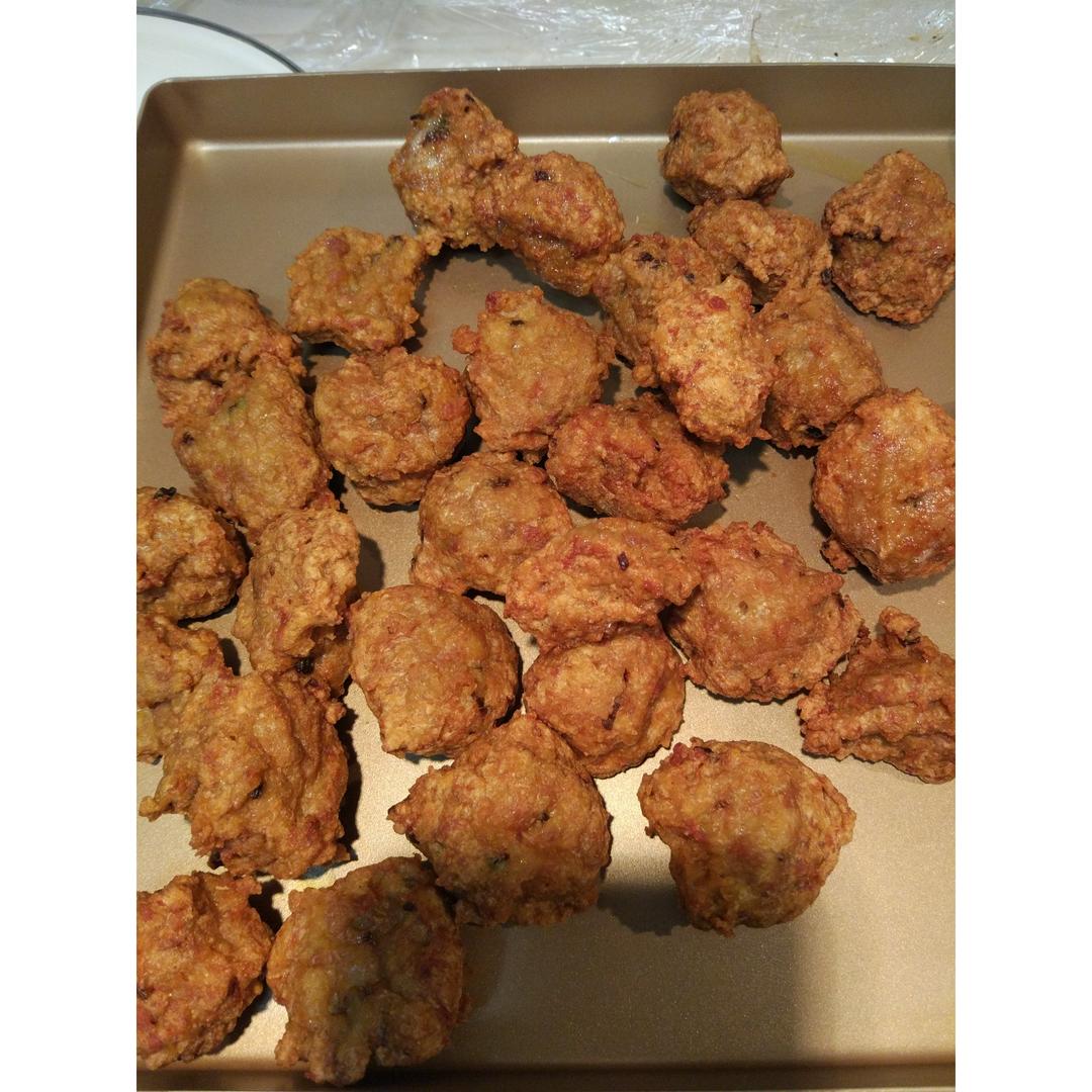炸莲藕猪肉丸子-年味