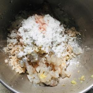 虾肉藕饼的做法 步骤6