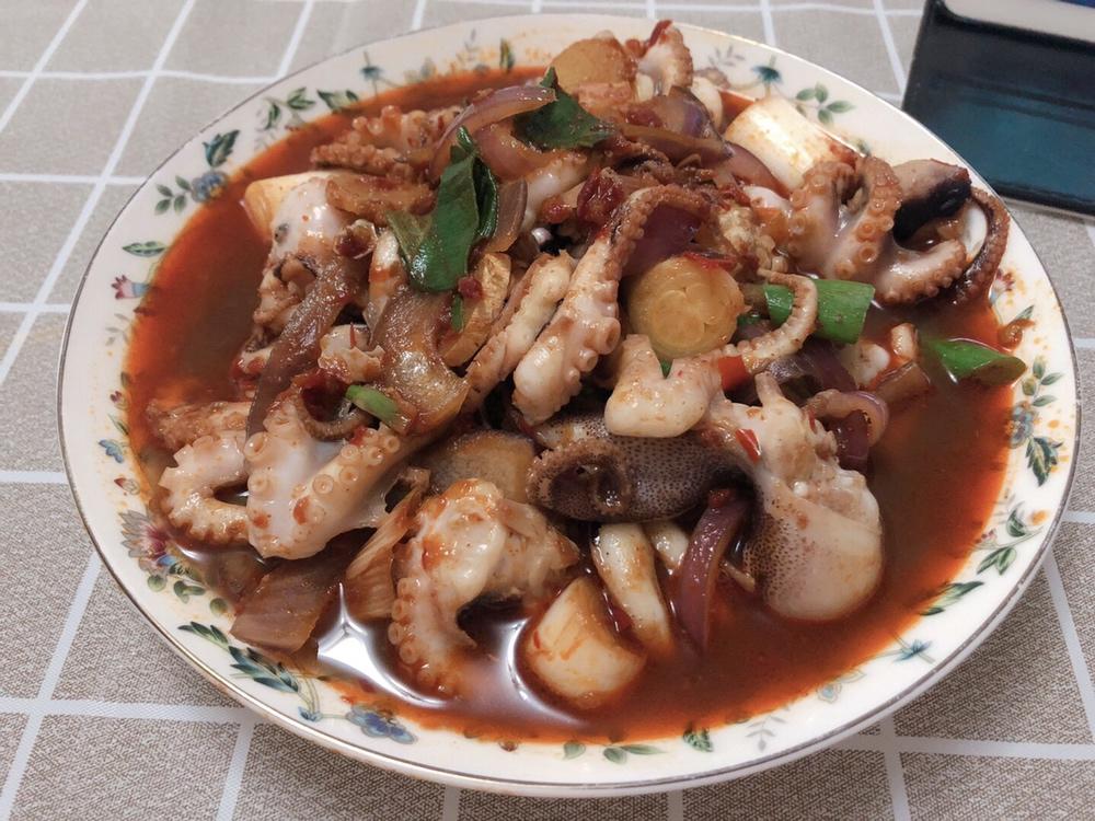 辣炒章鱼
