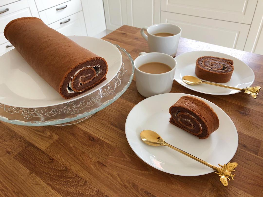 卷不裂的可可蛋糕卷
