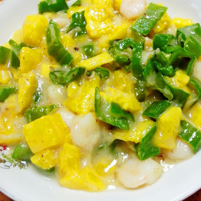 菠萝炒虾仁