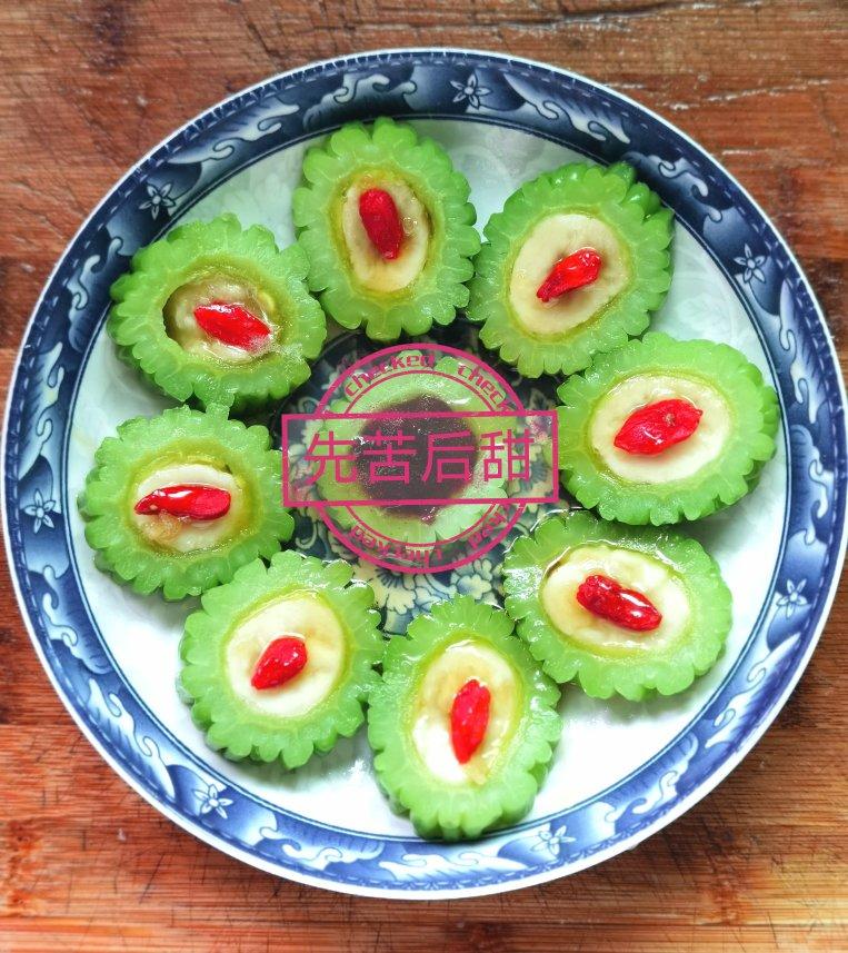 苦瓜香蕉配蜂蜜