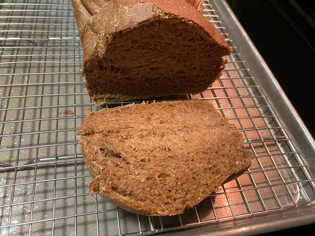 100%全麦吐司（无糖无油）