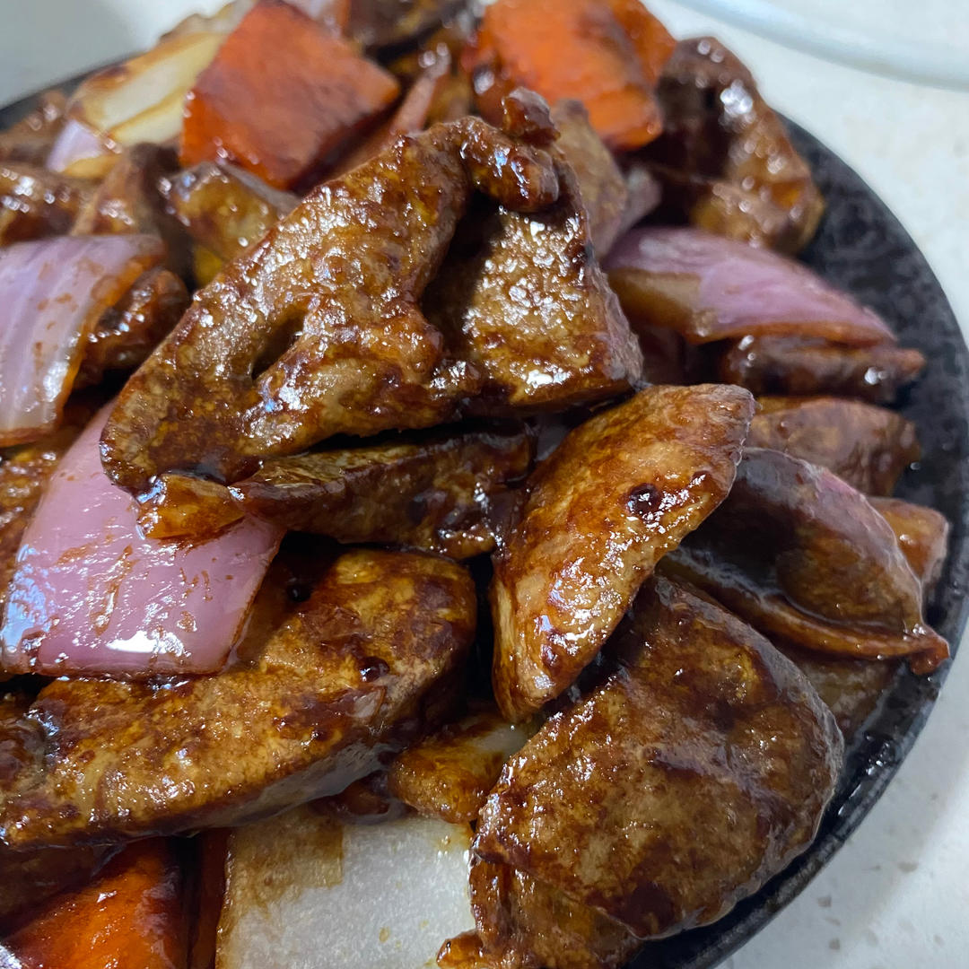 软嫩不腥的爆炒猪肝