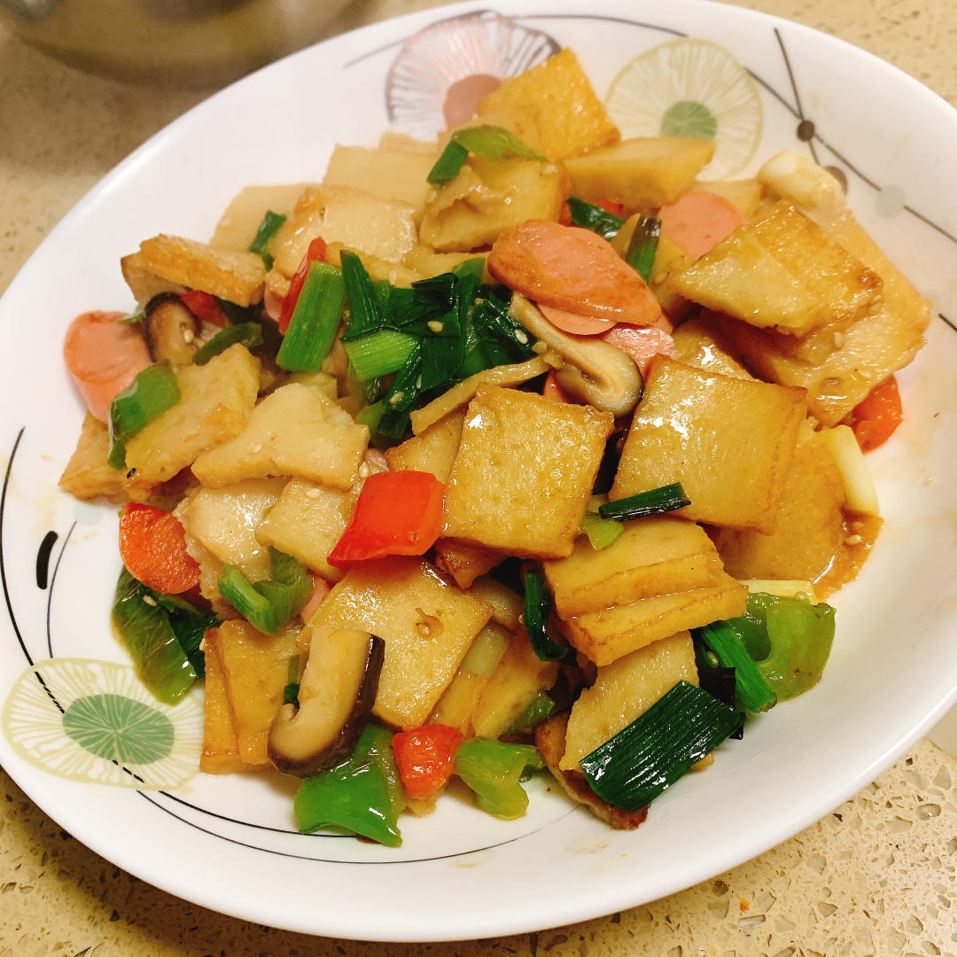 超好吃的素炒鱼豆腐（零失败率）快炒