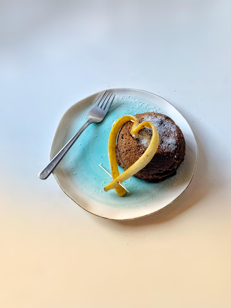 🍰【微波炉香蕉蛋糕】无面粉keto，懒人无翻车