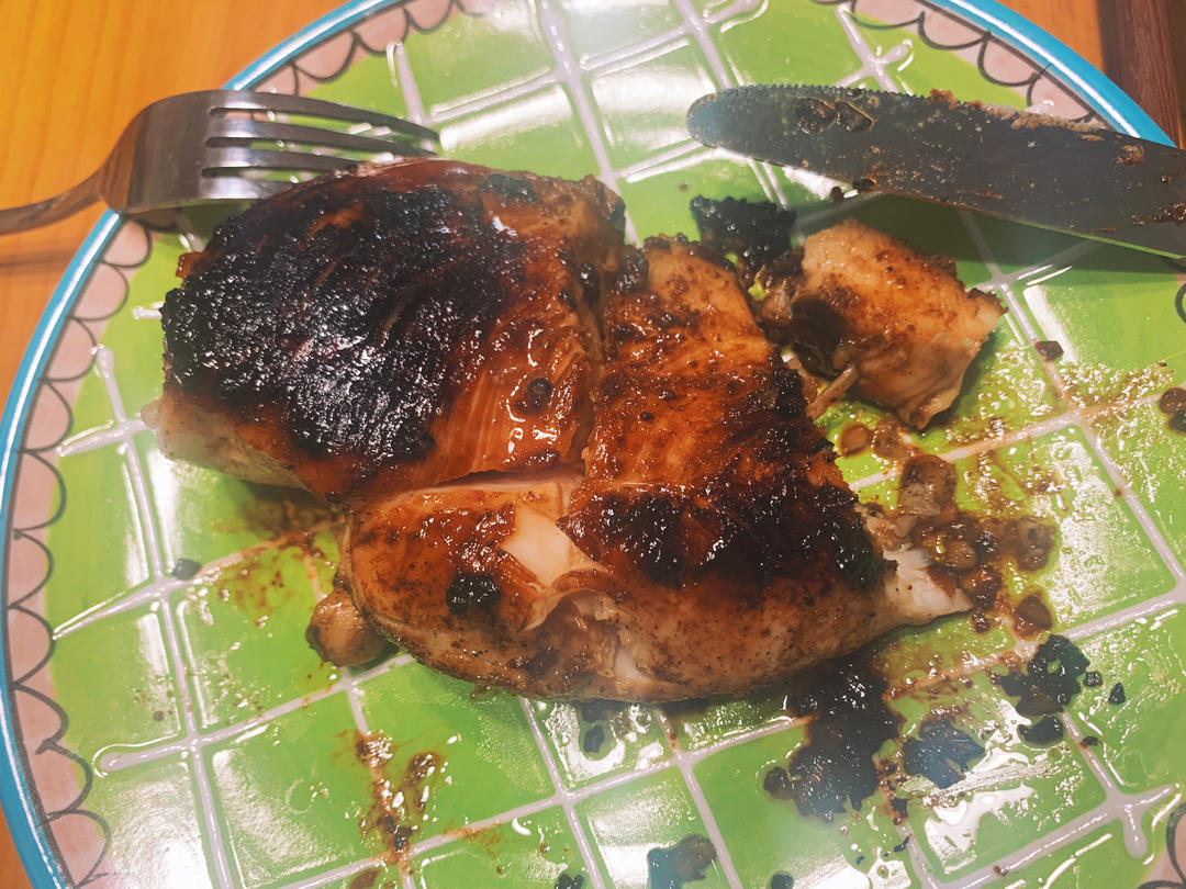 酷炫屌炸天好吃的煎鸡胸肉（香蒜蜂蜜煎鸡胸肉）