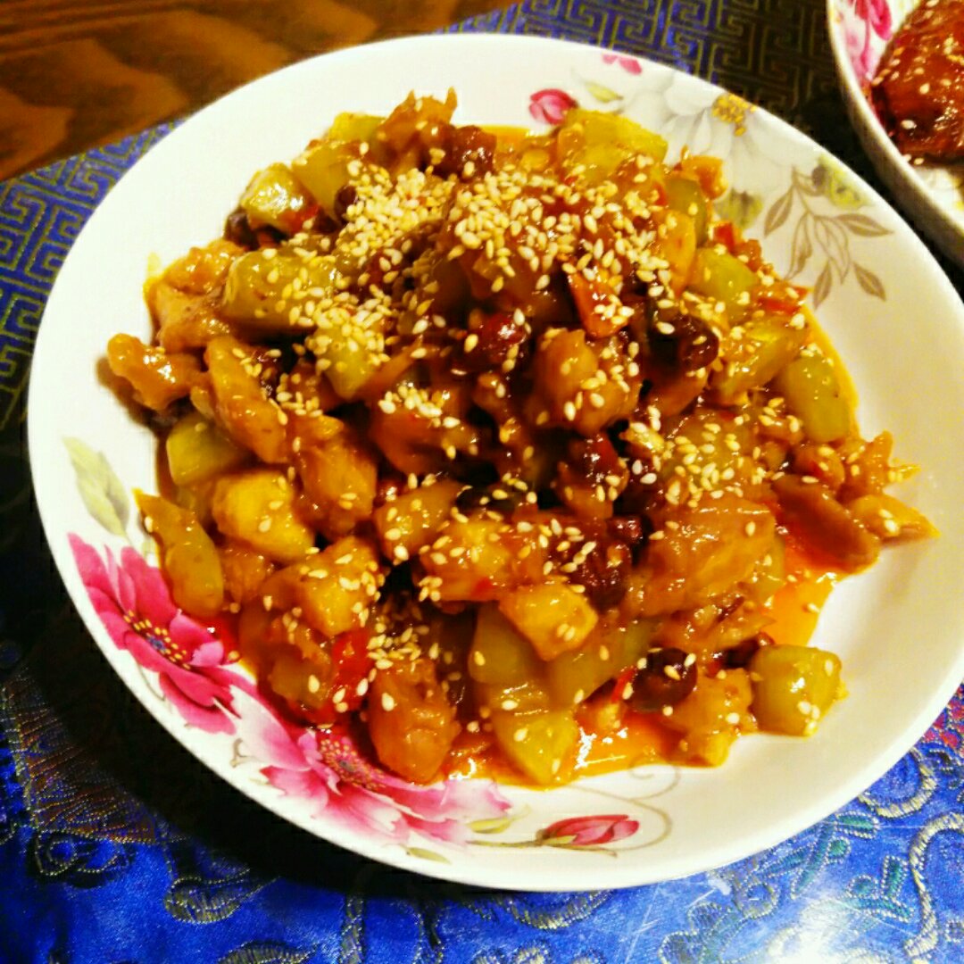 秘诀是雪碧的宫保鸡丁