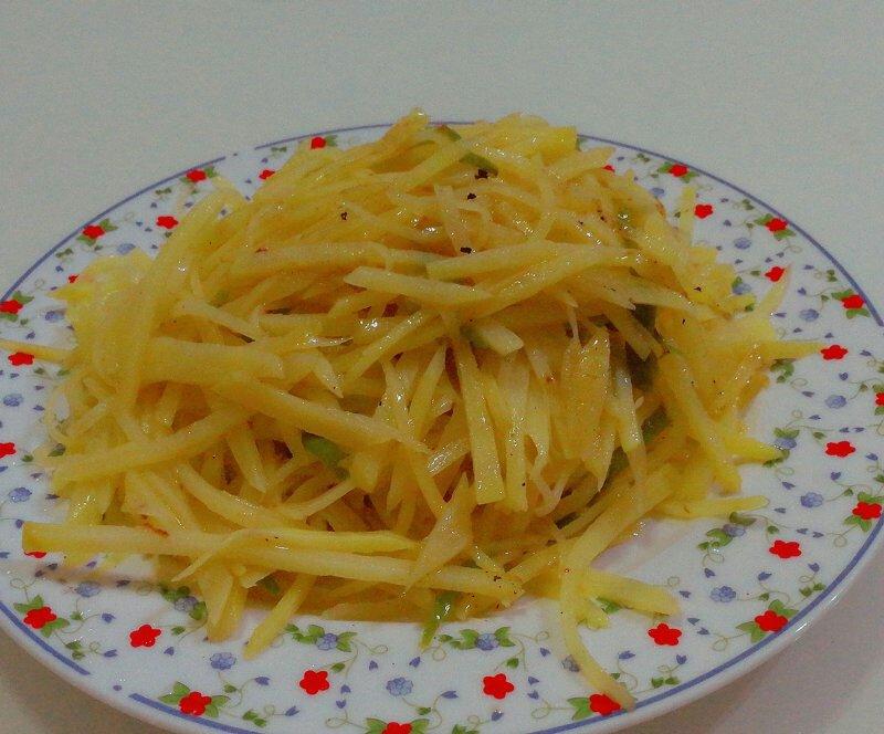 炒土豆丝～麻辣酸脆