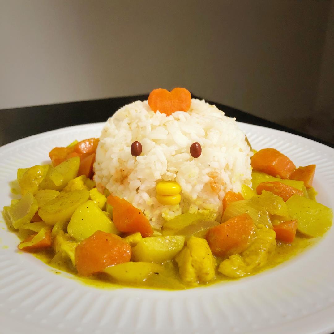超萌小鸡🐤咖喱饭🍛的做法