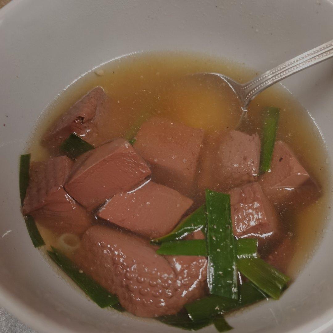 美味抗癌家常菜——只需3步的美味猪血汤