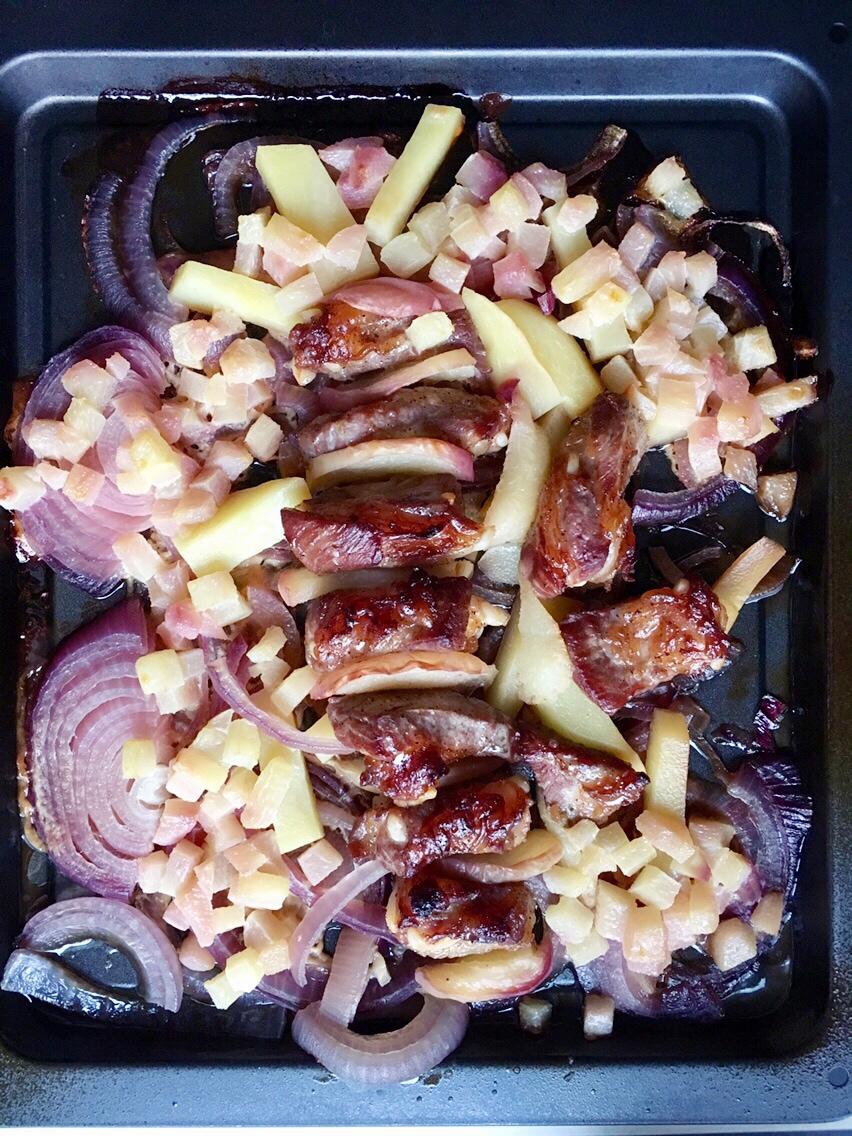 香草蜜桃烤肋排