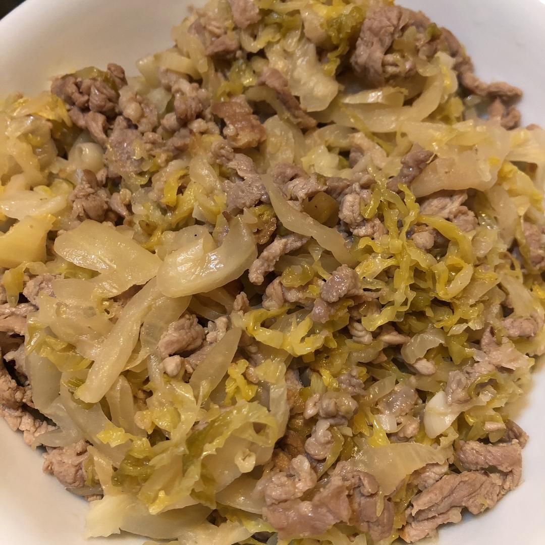 酸菜肉丝