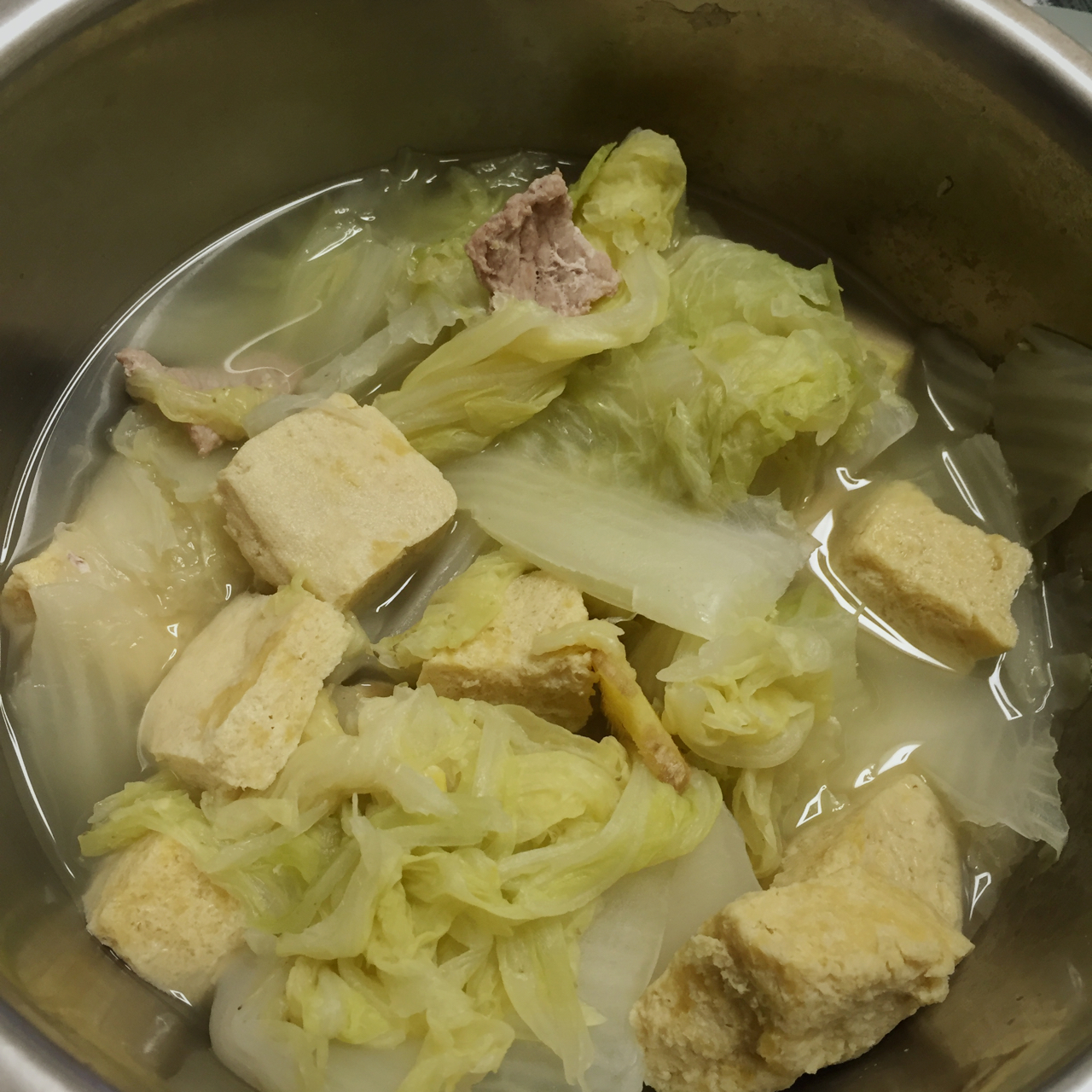 郑哥er做的白菜炖冻豆腐