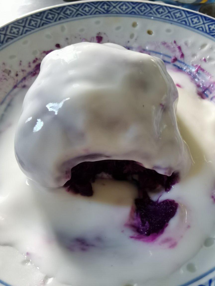 夏日甜食-低卡紫薯酸奶泥