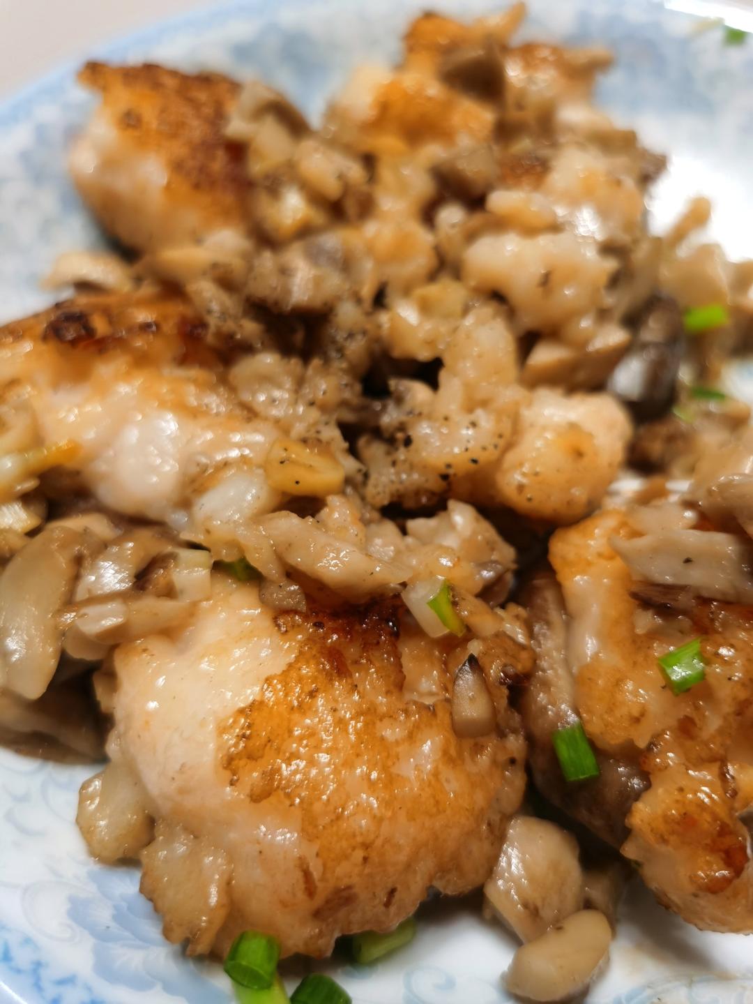 口蘑酿虾滑