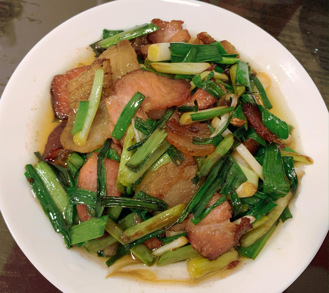 青蒜炒腊肉