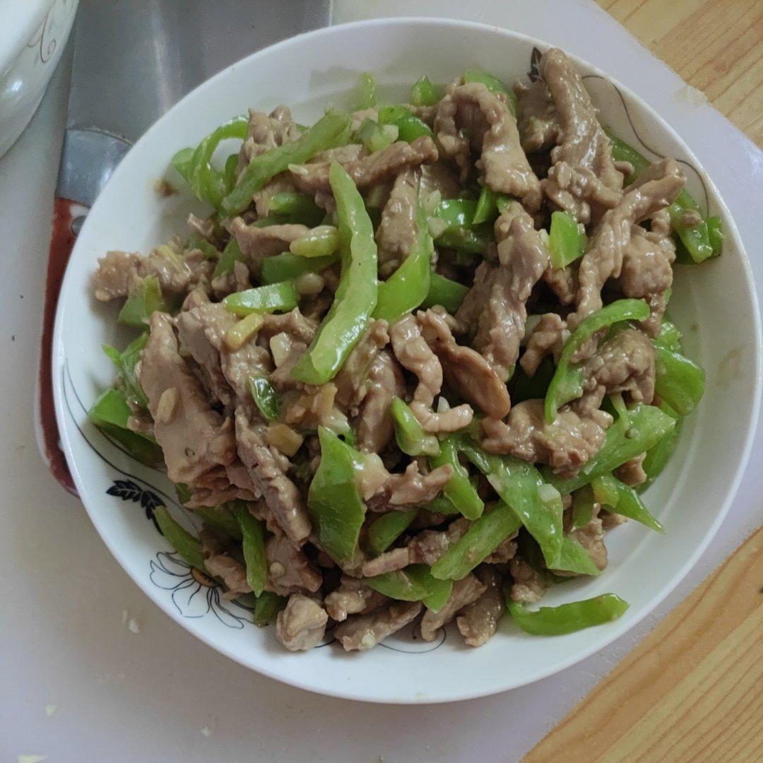 好吃到停不下来的青椒炒肉丝