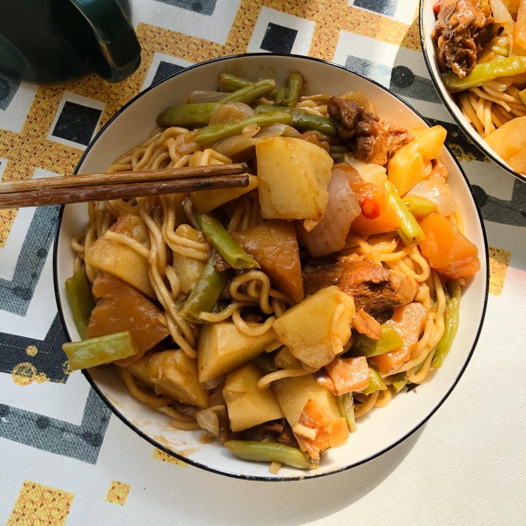 豆角焖面