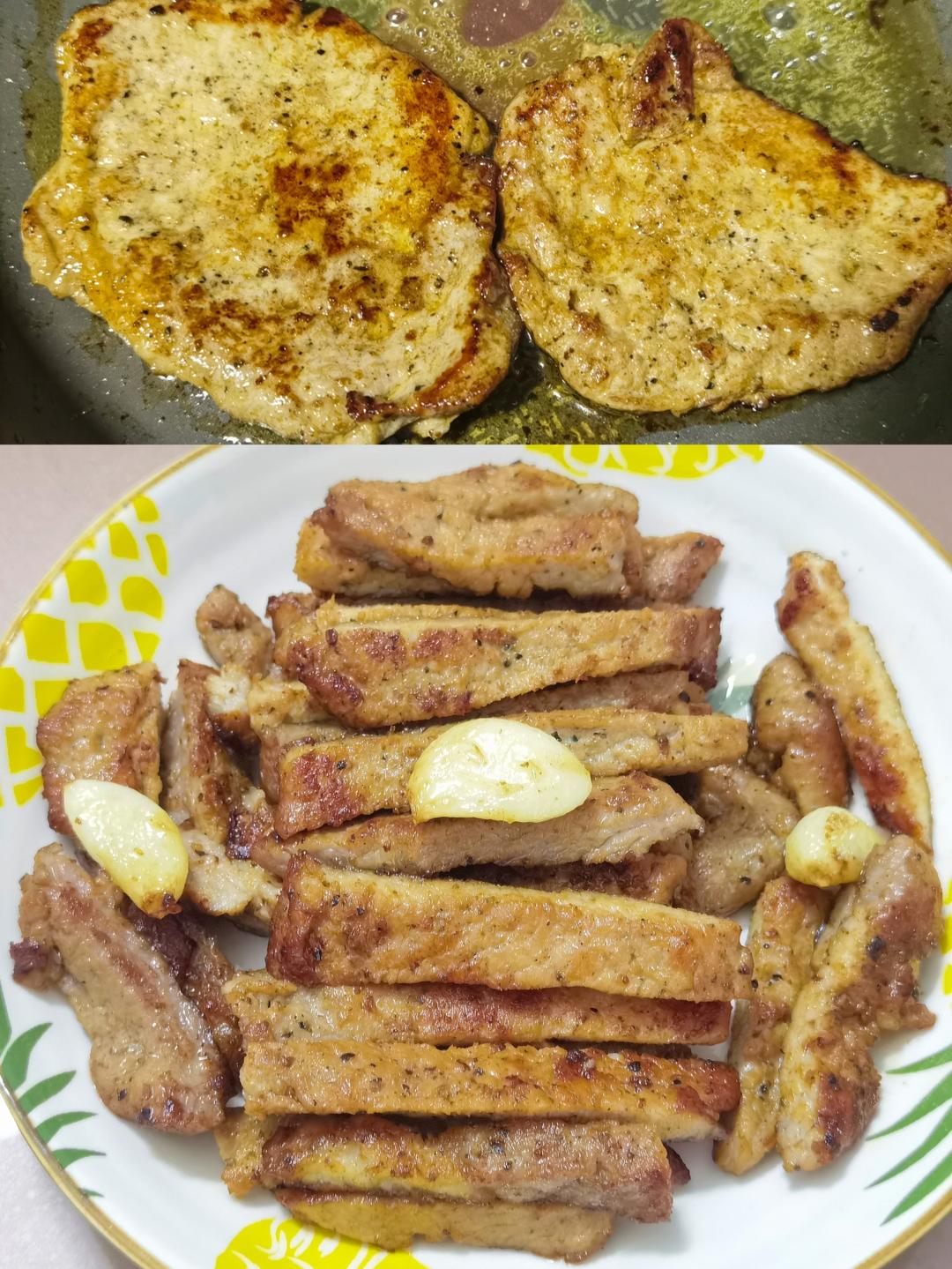 黑椒猪扒(便当)的做法