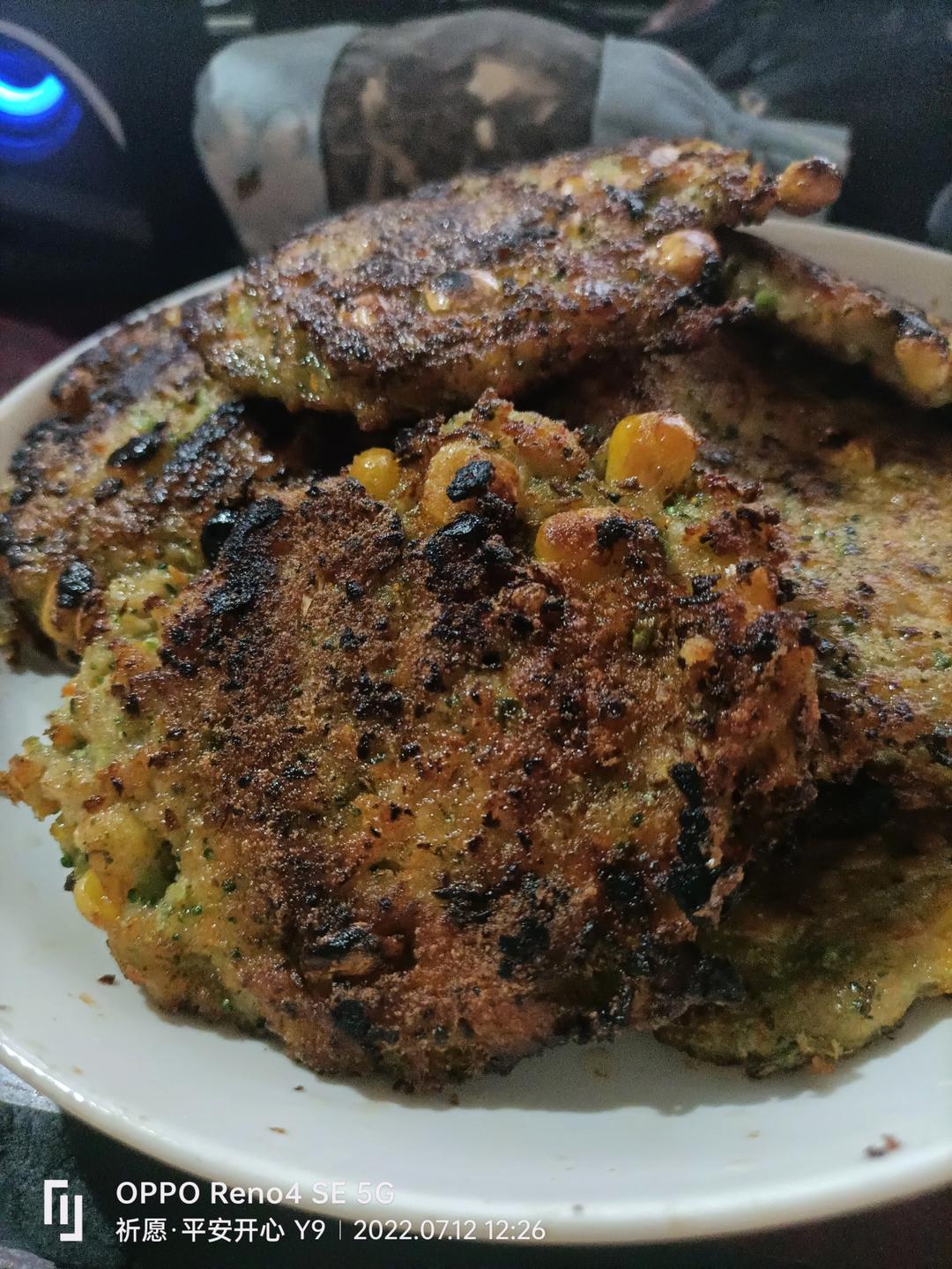 低脂低卡减脂餐❗鲜香味美的时蔬鸡肉饼～