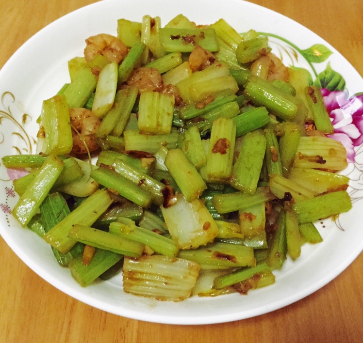 西芹炒虾仁
