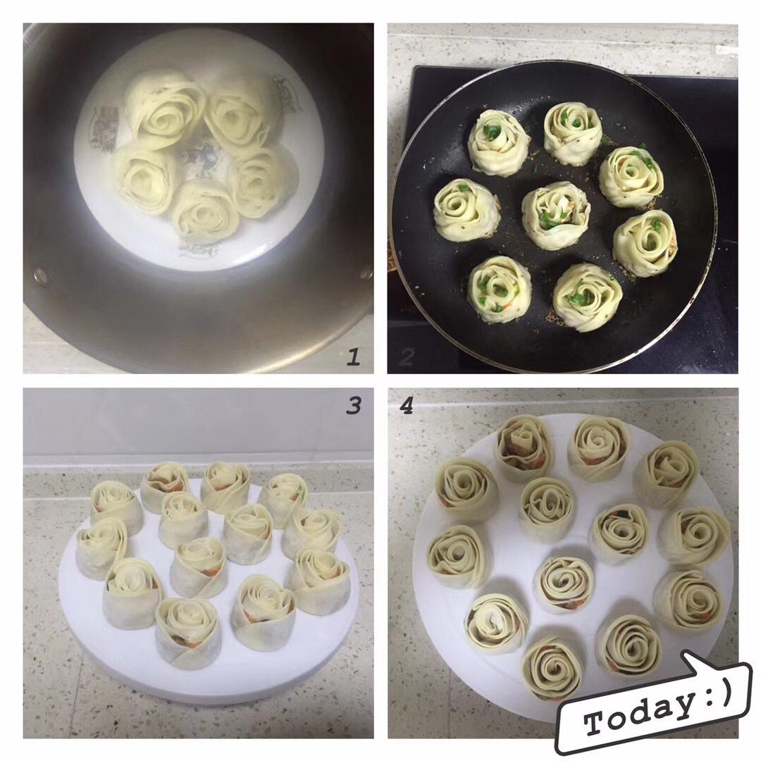 玫瑰花煎饺
