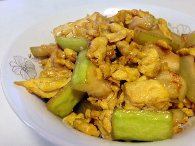 必备家常菜之蒲瓜炒蛋