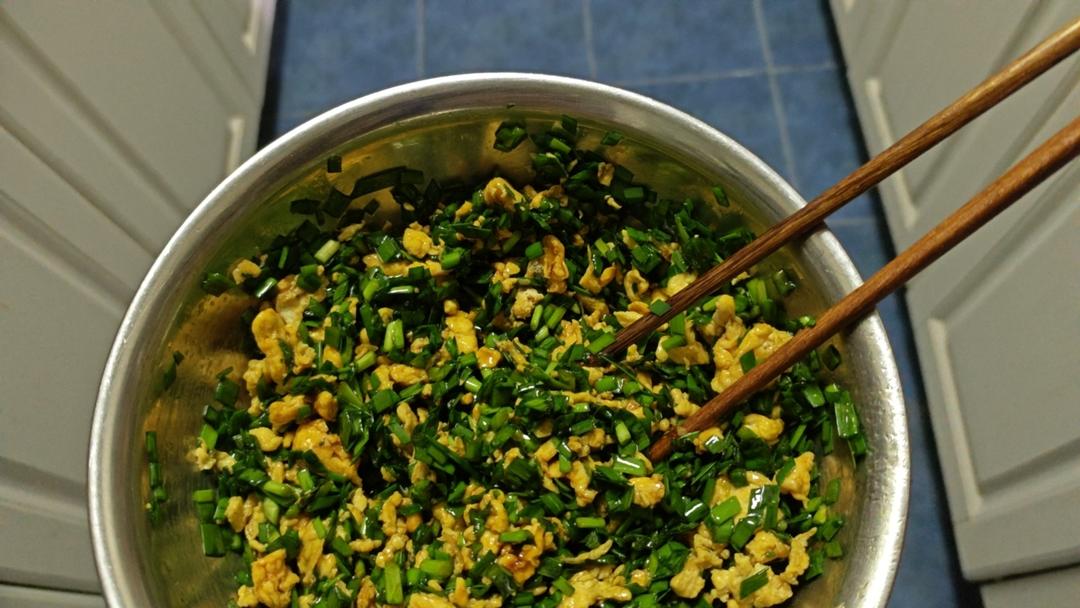 经典的韭菜鸡蛋馅儿饺子 怎么吃都不会腻