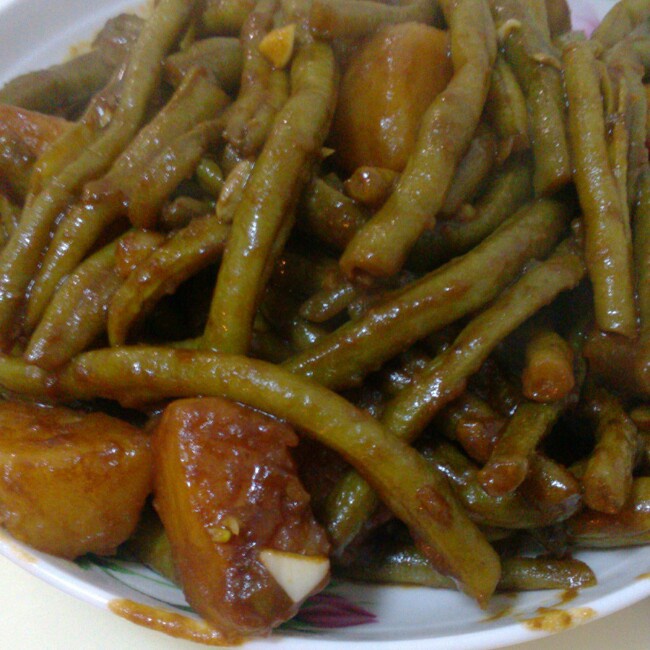 土豆炖豆角