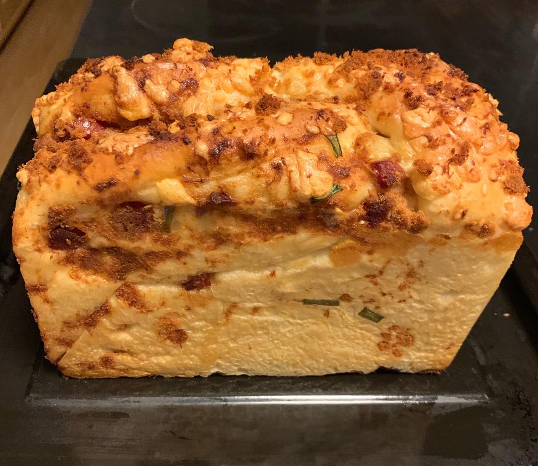 香葱肉松手撕吐司