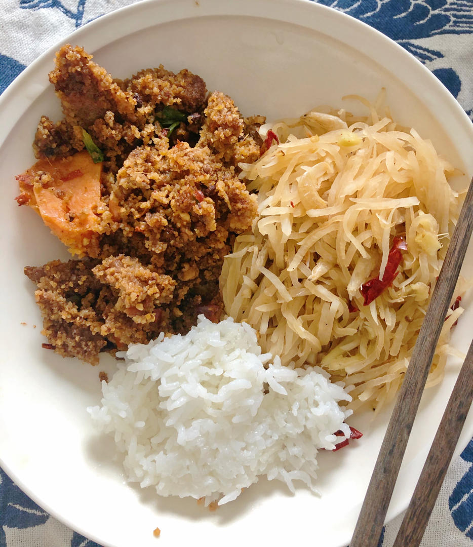 得到爸爸真传的川味粉蒸肉