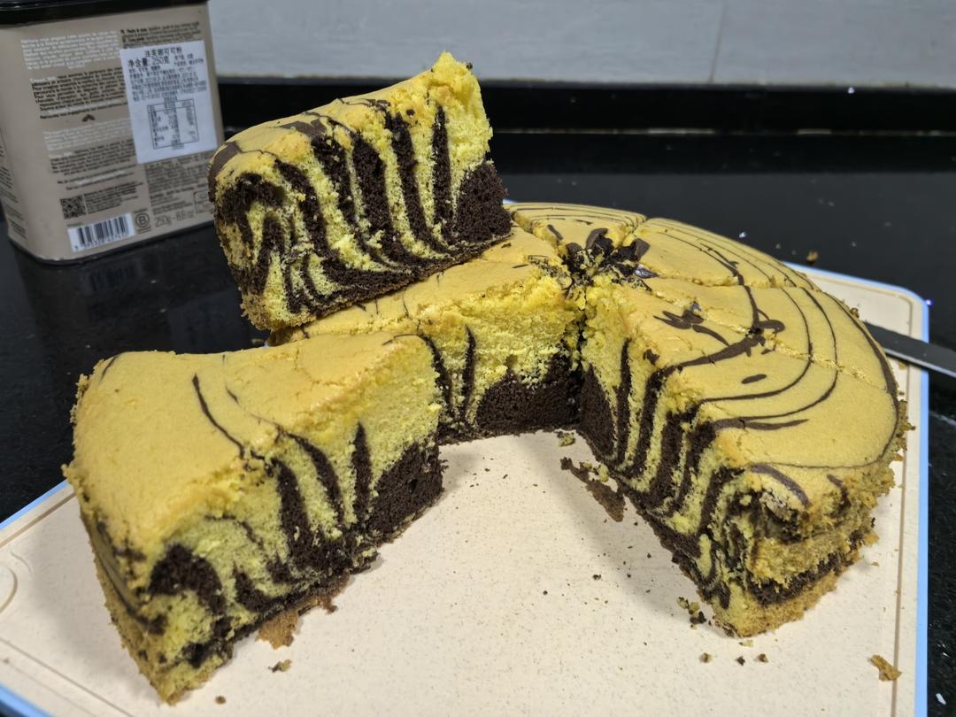 斑马纹戚风蛋糕