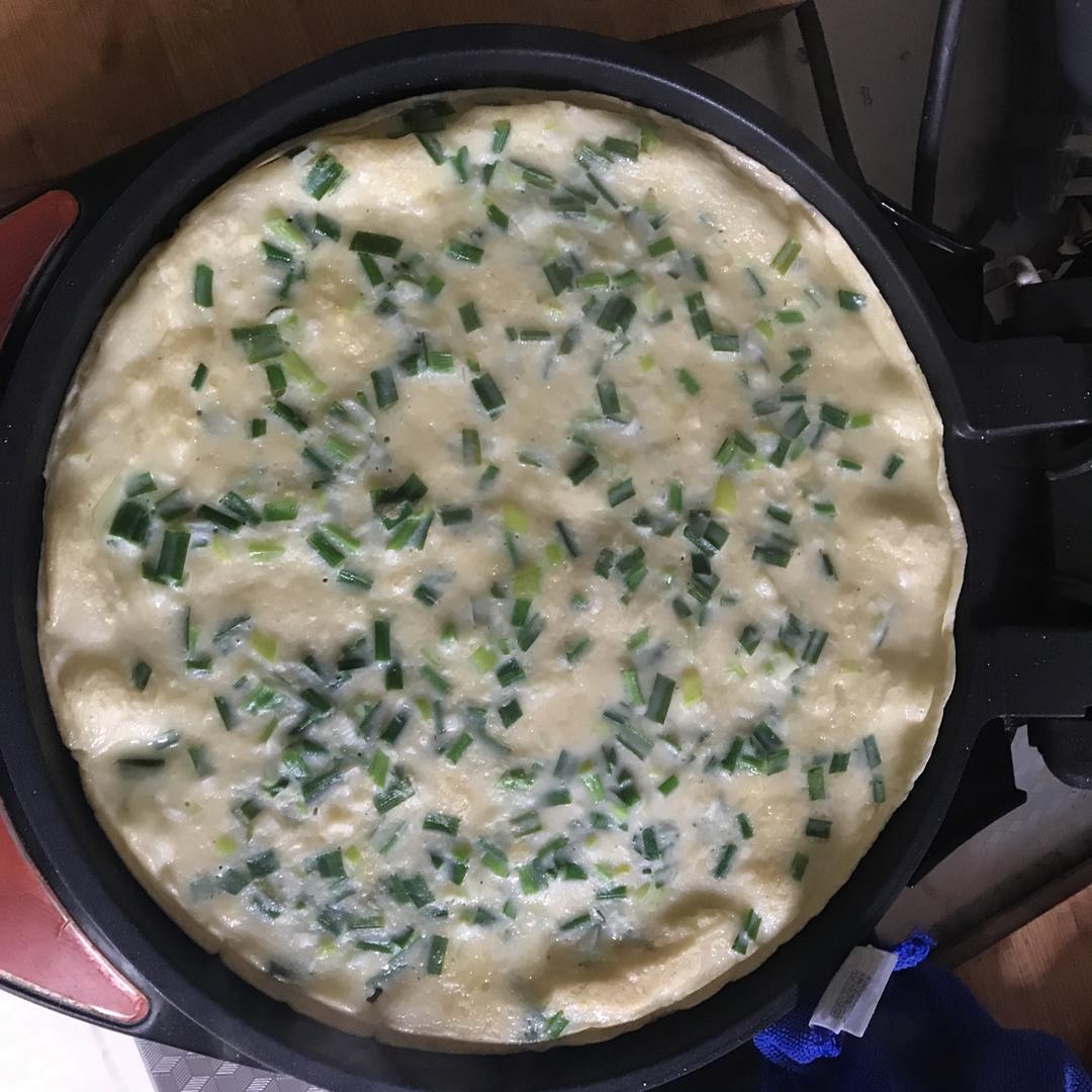 快手鸡蛋饼～～十分钟早餐！