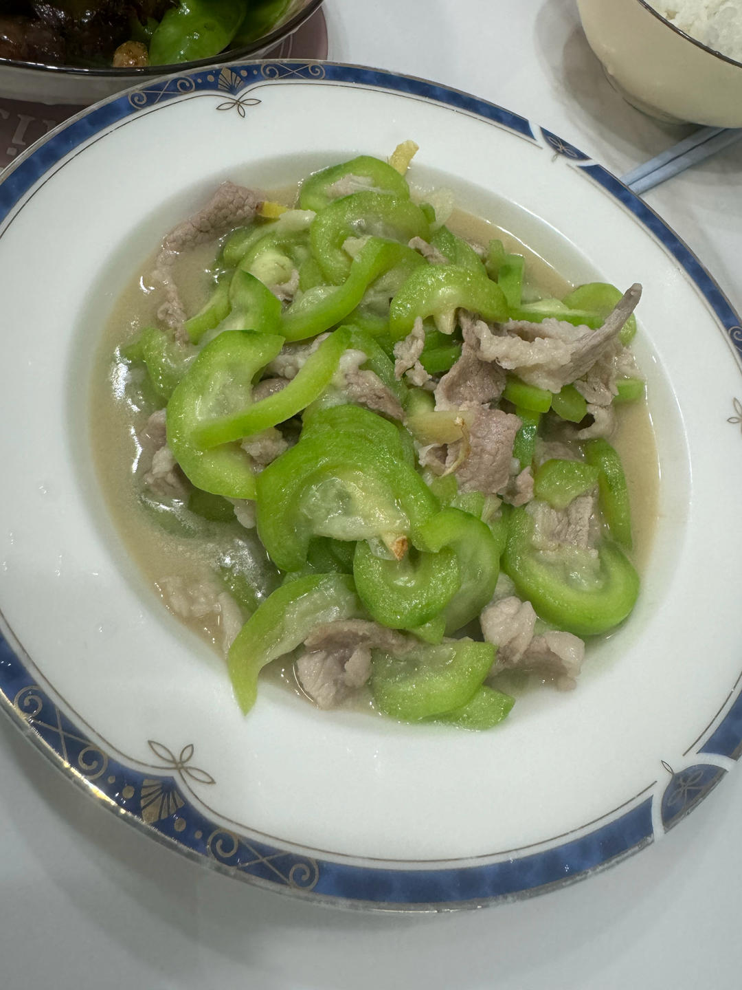 只放油盐的清炒丝瓜