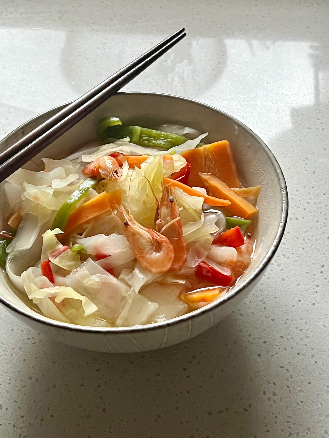 AIP黄金杂蔬虾汤