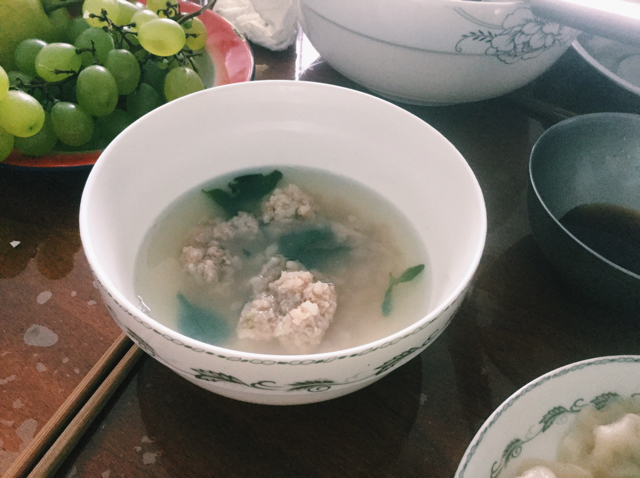手打虾滑汤