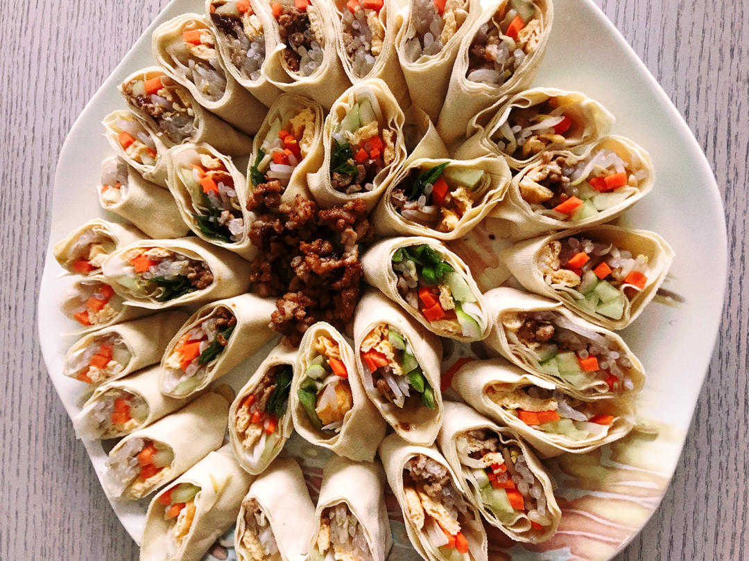 豆皮蔬菜卷（减脂餐也可以很美味）