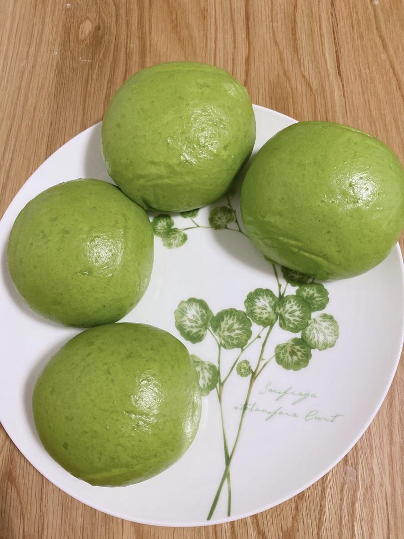 比菠菜更翠绿美丽的斑斓馒头