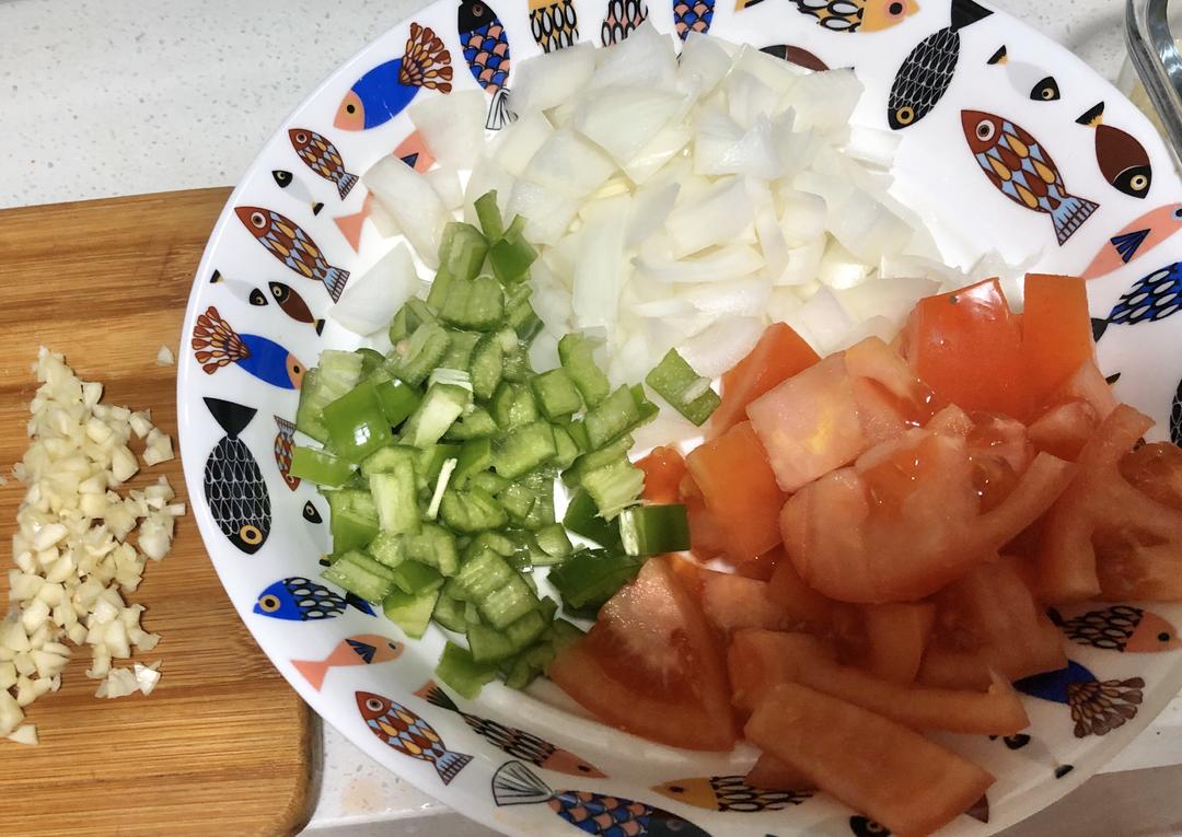 北非蛋(一锅端蔬菜鸡蛋再加肉）的做法 步骤1