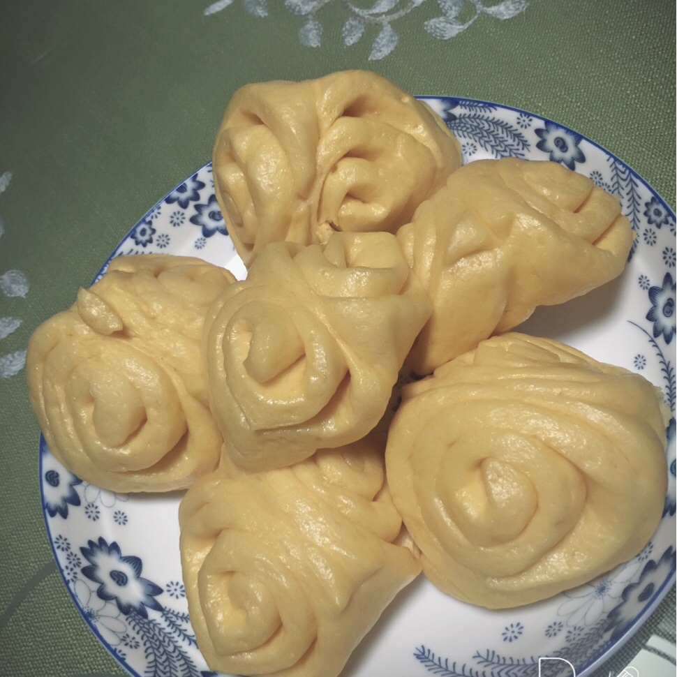 南瓜花卷馒头