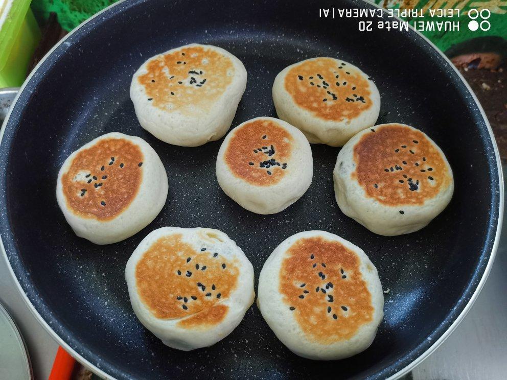 平底锅煎红豆面包