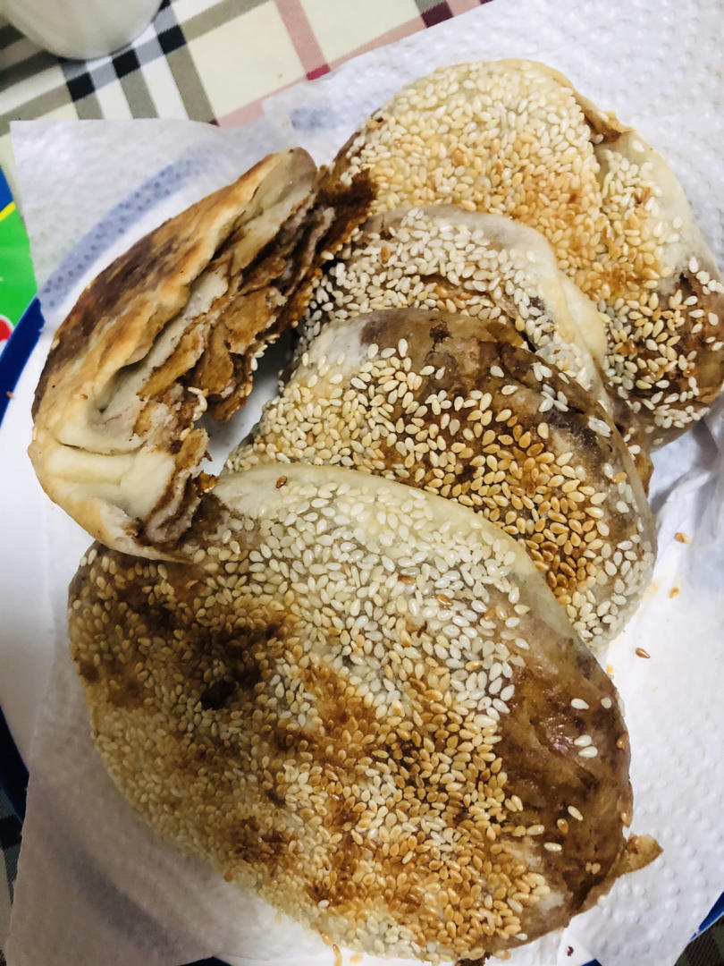 老北京麻酱烧饼 酥香可口 层次分明 附细节视频详解