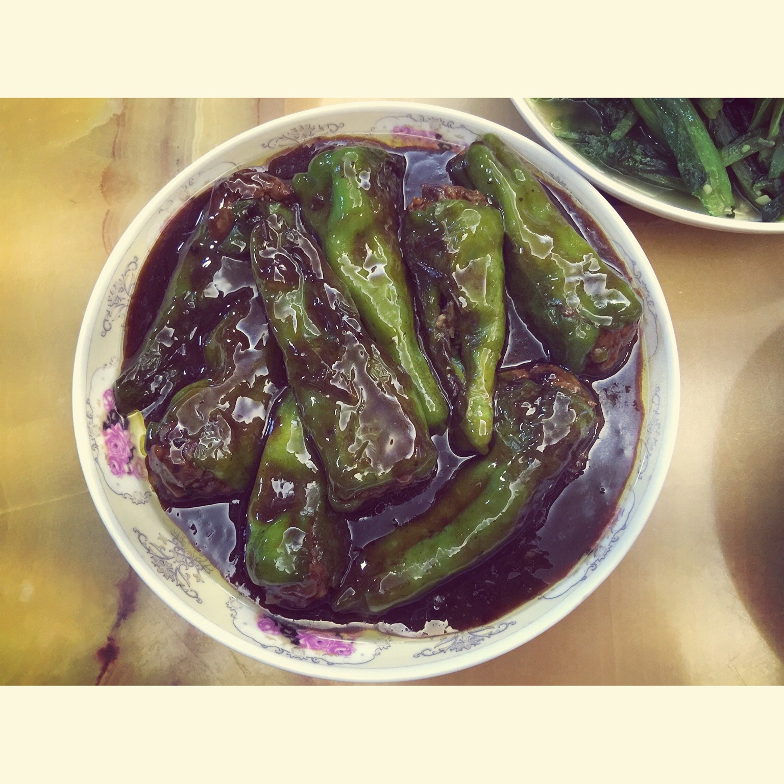 肉酿虎皮青椒
